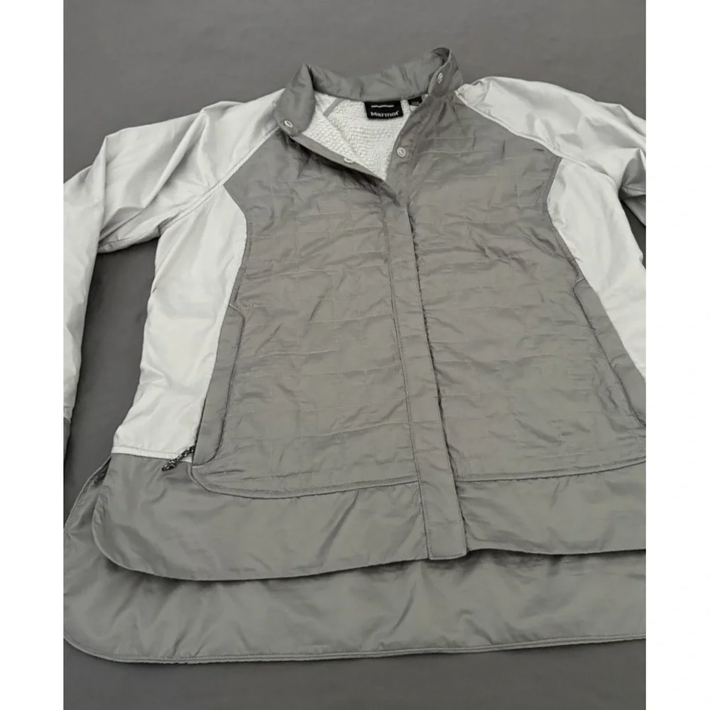 Marmot Macchia‎ Jacket Womens Size Large Gray Polartec Strom Thermal Insulated
